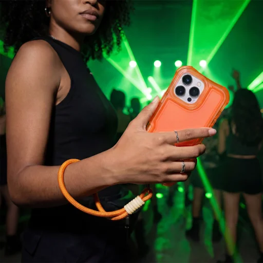 iPhone 11 SafePop oranžové puzdro s pútkom - 8
