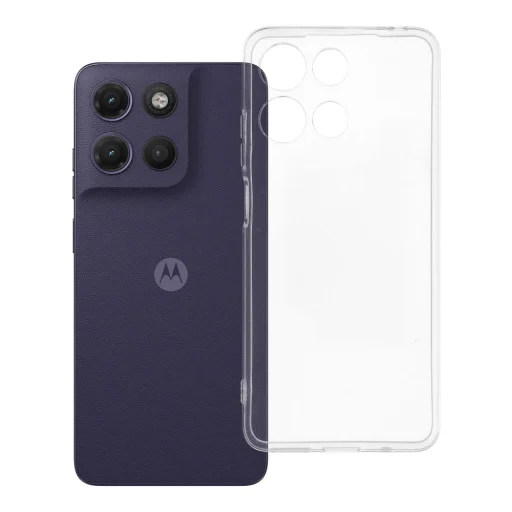 Motorola Moto G17 priehľadný kryt s 2 mm ochranou fotoaparátu, priehľadný kryt - 8