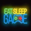 Forever Light Neon PLEXI LED EAT SLEEP GAME sokszínű FPNE33 thumbnail