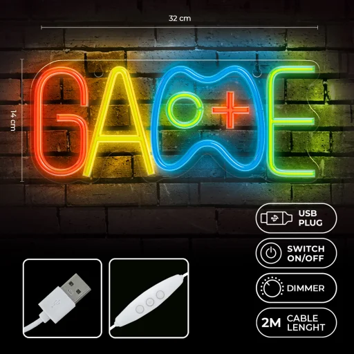 Forever Light Neon PLEXI LED JÁTÉK sokszínű FPNE40 - 2