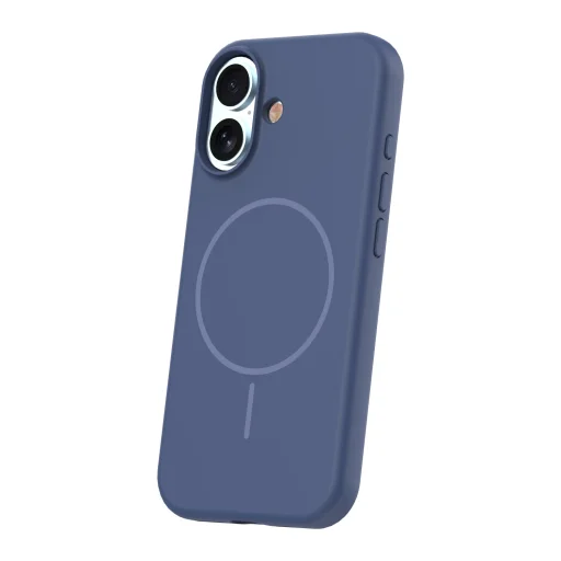 iPhone 17 6,3" tmavomodré silikónové tenké puzdro Mag - 2