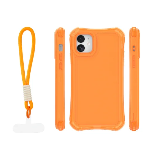 iPhone 11 SafePop oranžové puzdro s pútkom - 2