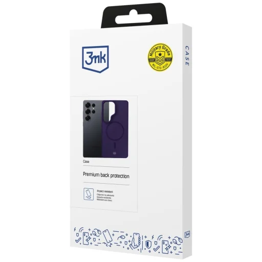 Samsung Galaxy S25 Ultra 3MK Smoke MagCase dymovo fialové puzdro - 3