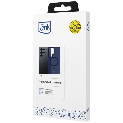 Samsung Galaxy S25 Ultra 3MK Smoke MagCase modré puzdro - 3