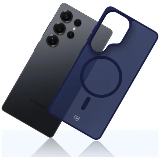 Samsung Galaxy S25 Ultra 3MK Smoke MagCase modré puzdro - 5