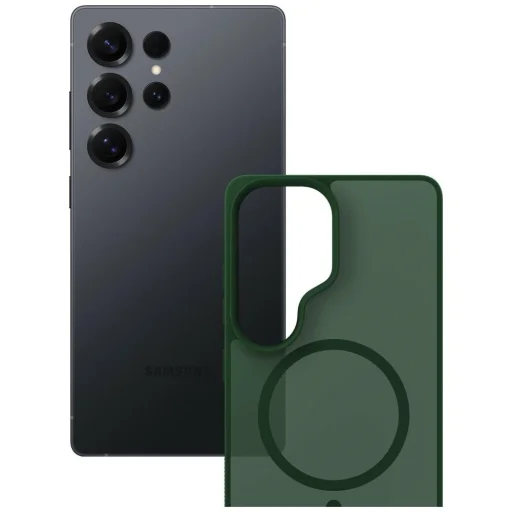 Samsung Galaxy S25 Ultra 3MK Smoke MagCase dymovo zelené puzdro - 6
