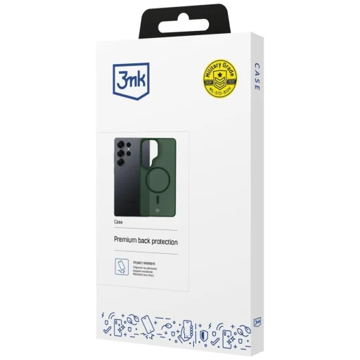 Samsung Galaxy S25 Ultra 3MK Smoke MagCase dymovo zelené puzdro - 3