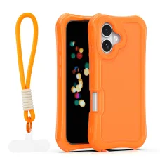 Oranžové puzdro SafePop s remienkom na iPhone 16