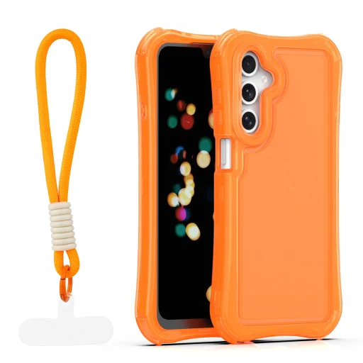 Samsung Galaxy A16 4G / A16 5G oranžové puzdro Safepop s pútkom - 1