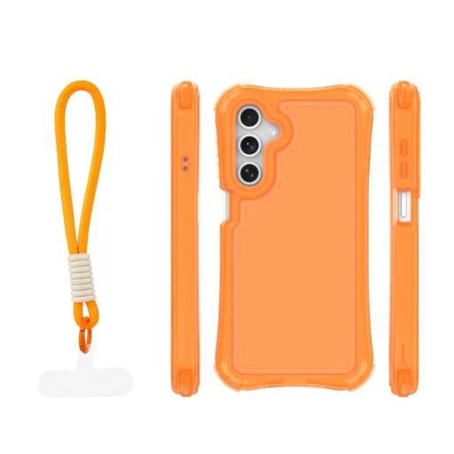 Samsung Galaxy A16 4G / A16 5G oranžové puzdro Safepop s pútkom - 2