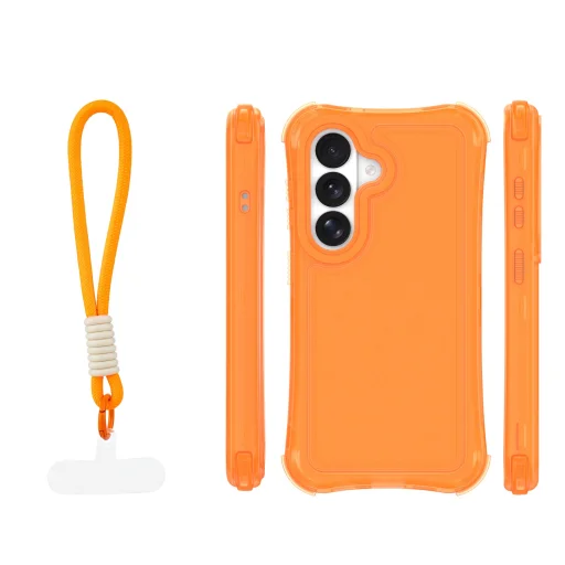 Samsung Galaxy S24 / S25 SafePop oranžové puzdro s remienkom - 2
