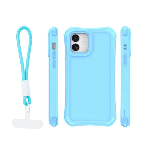 iPhone 12 / 12 Pro modré puzdro Safepop s remienkom - 2