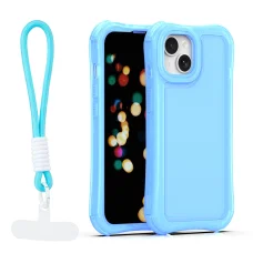 iPhone 14 modré puzdro SafePop s remienkom