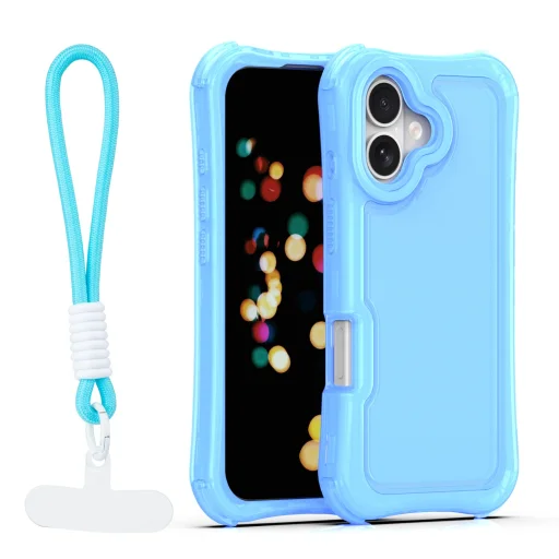 Modré puzdro SafePop s pútkom pre iPhone 17 - 1