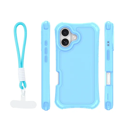 Modré puzdro SafePop s pútkom pre iPhone 17 - 2