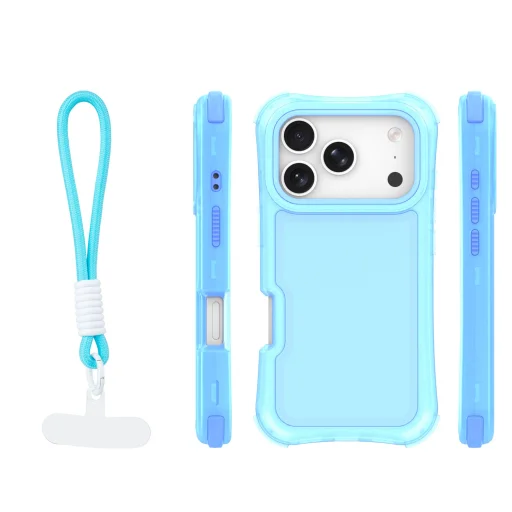 Modré puzdro Safepop s pútkom pre iPhone 17 Pro Max - 2