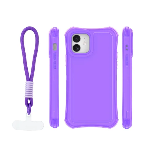 iPhone 12 / 12 Pro fialové puzdro Safepop s pútkom - 2