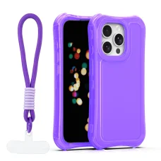 iPhone 15 Pro Safepop fialové puzdro s pútkom