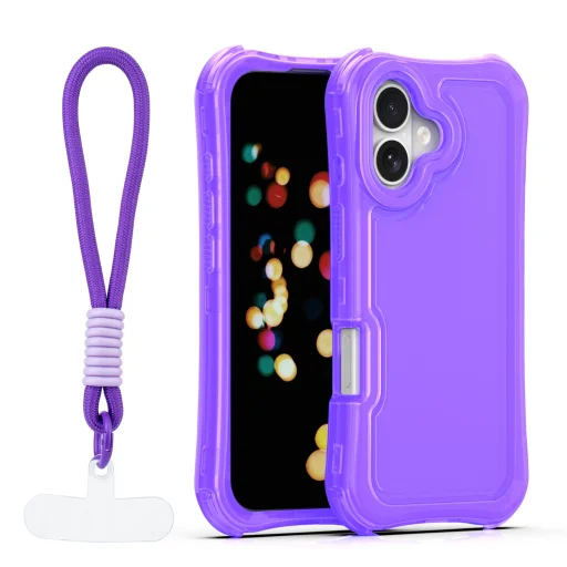 iPhone 17 6,3" fialové puzdro SafePop s pútkom - 1