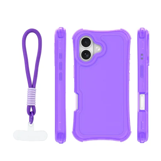 iPhone 17 6,3" fialové puzdro SafePop s pútkom - 2