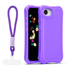 iPhone 16e / 17e SafePop fialové puzdro s remienkom