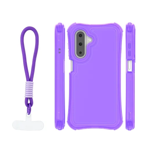 Samsung Galaxy A17 4G / A17 5G / A26 5G SafePop puzdro s remienkom fialové puzdro - 2