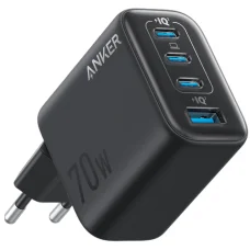 Anker Zolo sieťová nabíjačka, 70W, 3.5A, 1 x USB-A – 3 x USB-C, čierna A121CG11