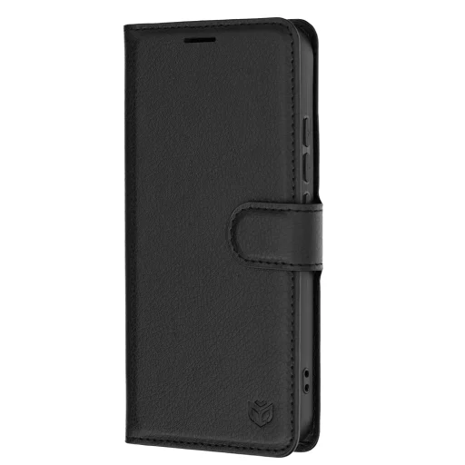 Techsuit - Kožené flipové puzdro - Xiaomi 17 - Čierne puzdro - 4