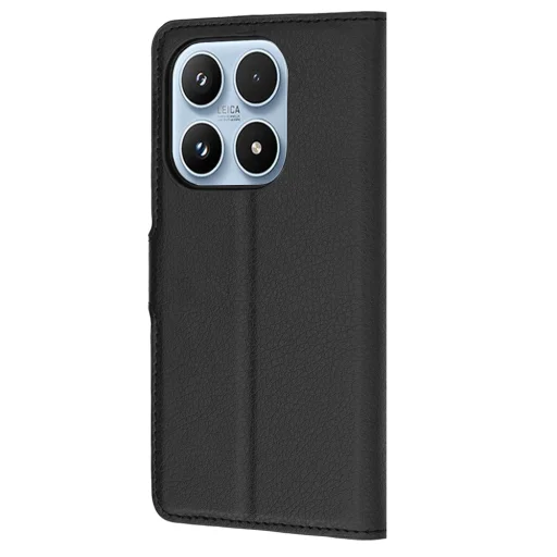 Techsuit - Kožené flipové puzdro - Xiaomi 17 - Čierne puzdro - 5