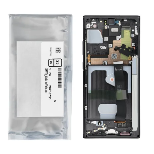 Samsung Galaxy Note 20 Ultra 5G N986 / N985 Service Pack LCD kijelző GH82-31453A misztikus fekete - 5