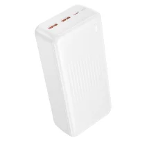 Borofone Power Bank 30000mAh BJ80B Clever - 2xUSB + Type C - QC 3.0 22,5W PD 20W fehér