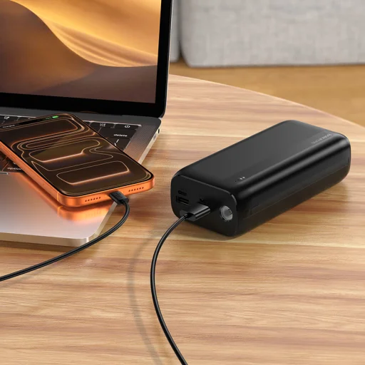 Borofone Power Bank 30000mAh BJ86A Victoria - 2xUSB - fekete - 7