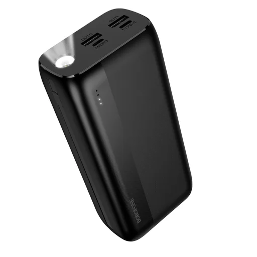Borofone Power Bank 30000mAh BJ86A Victoria - 2xUSB - fekete - 2