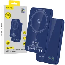 Blavec Powerbanka 5000mAh BJ-04 Ultra Slim 7,8mm - Type C - 22,5W magnetická MagSafe 3 v 1 (PBBJ04-MC5N) tmavomodré sklo