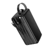Borofone Power Bank 50000mAh BJ79C Clever - USB - beépített USB, Type C és Lightning kábelekkel fekete thumbnail