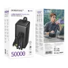 Borofone Power Bank 50000mAh BJ79C Clever - USB - beépített USB, Type C és Lightning kábelekkel fekete thumbnail