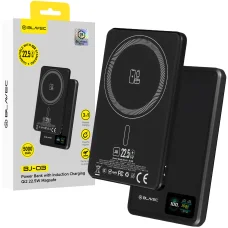 Blavec Power Bank 5000mAh BJ-03 Ultra Slim 7,8mm - Type C - 22,5W magnetická Magsafe 3 v 1 (PBBJ03-MC5B) čierny hliník
