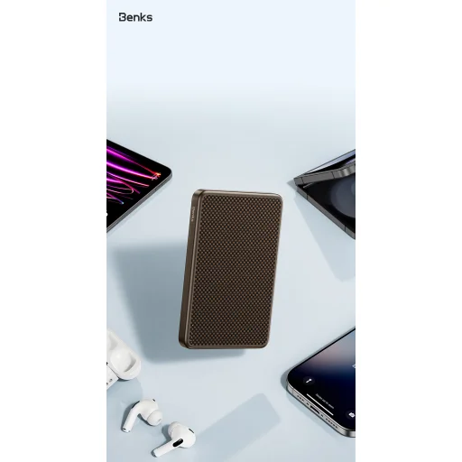 Benks Power Bank 10000mAh MP17 Aramid Fiber 600D - Type-C - s magnetickým bezdrôtovým nabíjaním - 12