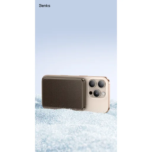Benks Power Bank 10000mAh MP17 Armor Tint Gold - Type C - mágneses vezeték nélküli töltéssel - 13