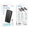 Borofone Power Bank 20000mAh BJ86 Victoria - 2xUSB - fekete thumbnail