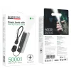 Borofone Power Bank 5000mAh BJ87 Star - Type C - zseblámpával fekete thumbnail
