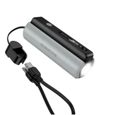 Borofone Power Bank 5000mAh BJ87 Star - Type C - so svietidlom, čierna
