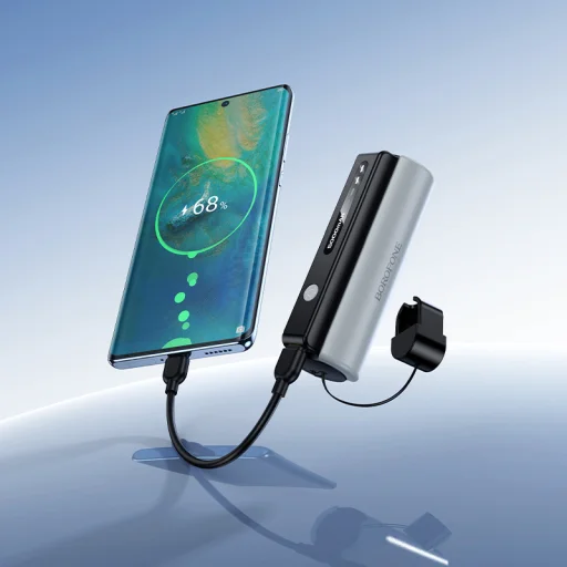 Borofone Power Bank 5000mAh BJ87 Star - Type C - so svietidlom, čierna - 6