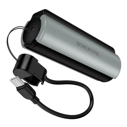 Borofone Power Bank 5000mAh BJ87 Star - Type C - zseblámpával fekete - 3