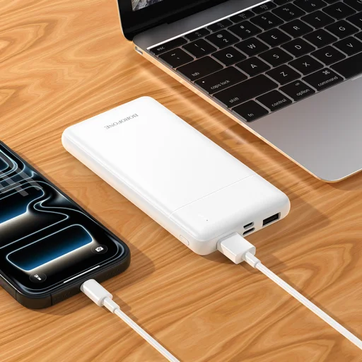 Borofone Power Bank 10000mAh BJ88 Clever - 2xUSB - fehér - 4
