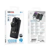 Borofone Power Bank 10000mAh BJ84 Smooth - USB - s káblami USB, Type-C, Lightning a Micro USB, čierna thumbnail