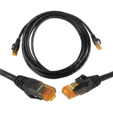 8P8C CAT6e UTP sieťový kábel (patch kábel) 2 m čierny