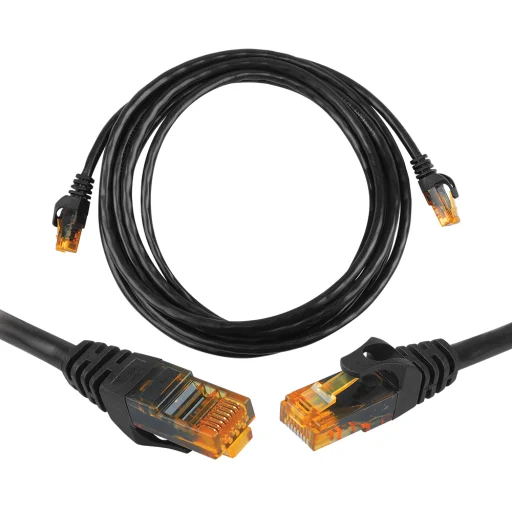 8P8C CAT6e UTP sieťový kábel (patch kábel) 2 m čierny - 1
