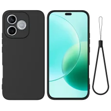 Honor 600 Lite silikónové nárazuvzdorné puzdro na telefón (čierne) puzdro