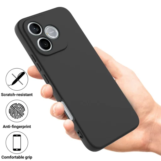 Honor 600 Lite silikónové nárazuvzdorné puzdro na telefón (čierne) puzdro - 7